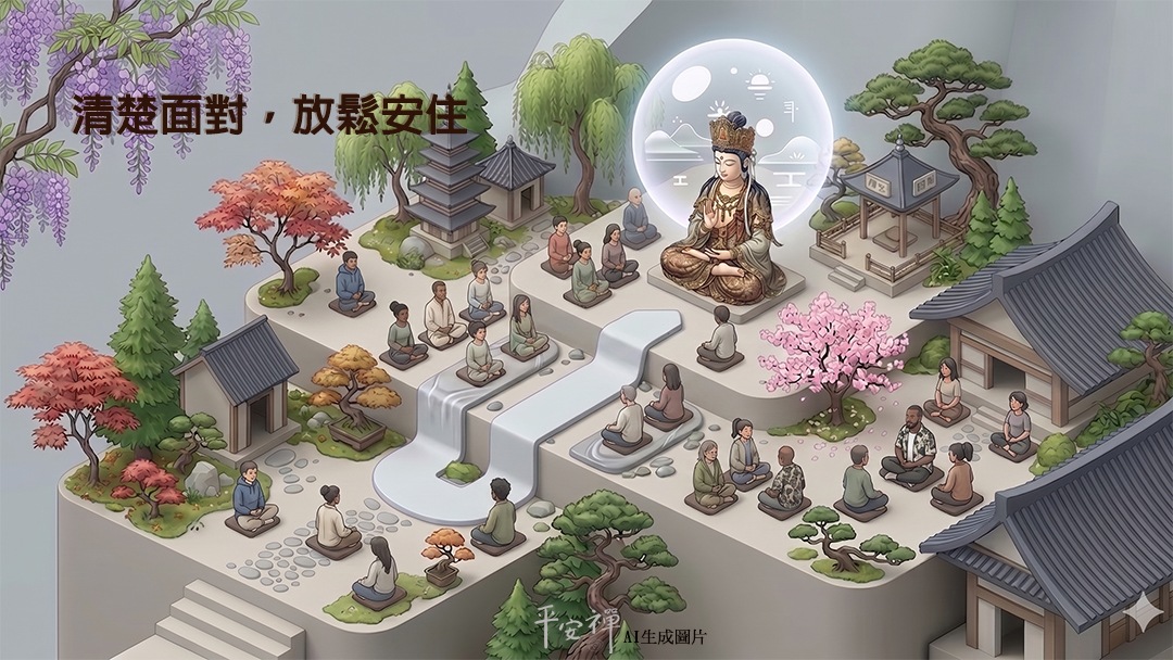 平安禪,靜坐,冥想,禪修,四步驟,覺知,坐禪,護關,法工,心道法師,頌缽,斷食禪,禪友會,讀書會