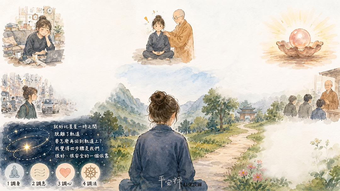 平安禪,靜坐,冥想,禪修,四步驟,覺知,坐禪,護關,法工,心道法師,頌缽,斷食禪,禪友會,讀書會